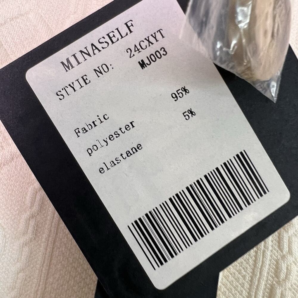 NWT Mina Self Women's Cream Structured V Neck Vest Sz S Preppy Spring Contempora - Picture 4 of 9